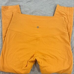 lululemon athletica Ribbed Mustard Yellow Leggings